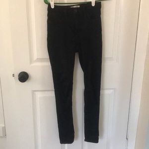 "Roadtripper" skinny jean black, size 24 Madewell